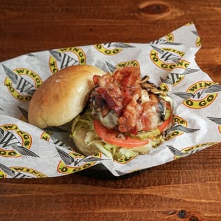 Bacon Swiss Mushroom Burger 